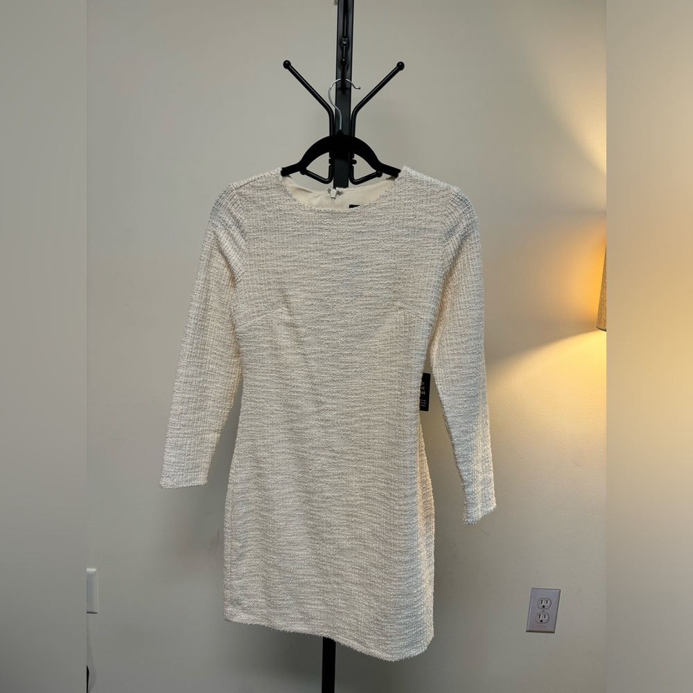 White, Express Knitted Sweater Dress